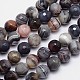 Faceted Natural Botswana Agate Round Beads Strands G-I166-01-14mm-1