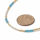 Colliers de perles de verre pour femmes NJEW-JN04230-6