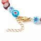 Halsketten mit Gänseblümchen-Anhänger aus Legierung NJEW-JN03468-5