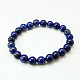 Natural Lapis Lazuli Stretch Bracelets BJEW-D397-1