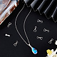 Beebeecraft 10Pcs/Box Pinch Bails Clasp 925 Sterling Silver Ice Pick Pinch Bails Dangle Charms Pendant Connector for Necklace Jewelry Making STER-BBC0001-29A-5
