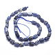 Natürliche Tansanitblau Perlen Stränge G-K222-03-2