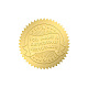 Craspire selbstklebende Aufkleber mit Goldfolienprägung DIY-CP0003-01B-1