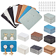 Benecreat 240 pièces 8 couleurs rectangle papier boucle d'oreille goujon cartes d'affichage CDIS-BC0001-01-1