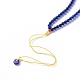 Naturales lapis lazuli de los collares pendientes NJEW-G332-05G-4