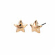Boucles d'oreilles étoile pour femme EJEW-S213-03A-01G-RS-2
