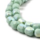 Brins de perles de verre imitation jade givré GLAA-P058-08A-02-3