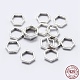 925 Sterling Silber Perlenrahmen&nbsp;STER-F036-12S-8.5x7.5-3