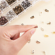 Pointes de perles de fer et bouton-pression en fer sur caution IFIN-PH0024-39-8