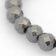 Non-Magnetic Hematite Stretch Bracelets BJEW-J101B-01-2