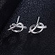 925 Sterling Silver Stud Earrings EJEW-BB30285-5