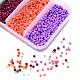 90G 5 Colors 12/0 Baking Paint Glass Seed Beads SEED-YW0001-14B-4