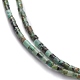 Brins de perles turquoises africaines naturelles (jaspe) G-H255-08-2