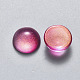 Cabochons de cristal transparentes spray pintadas GLAA-S190-013C-C02-2