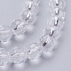 Chapelets de perles en verre transparent X-GLAA-R095-6mm-15-3