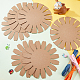 PandaHall 12pcs 19 Inch Round Paper Weaving Basket Knitting Crafts Decoration Basket Making Forms for Handicraft Arts and Crafts Projects Christmas Easter Basket Activities DIY-WH0302-19-2