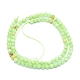 Chapelets de perles de jade blanche naturelle G-K310-C14-4mm-2