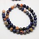 Round Natural Sodalite Beads Strands G-N0128-50-2