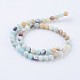Frosted Natural Amazonite Round Bead Strands G-E334-4mm-09-2