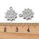 Brass Micro Pave Clear Cubic Zirconia Charms KK-H460-16P-3