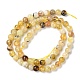 Chapelets de perles en opale jaune naturelle G-Q1001-A02-01-2