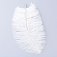 ダチョウフェザー服飾材料パーツ  染め  ホワイト  15~20cm FIND-R036-A-16-1
