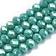 Electroplate Glass Beads Strands EGLA-A034-P8mm-A03-1