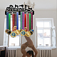 Espositore da parete con porta medaglie in ferro a tema sportivo ODIS-WH0021-689-7
