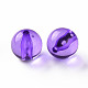 透明なアクリルビーズ  ラウンド  青紫色  16x15mm  穴：2.8mm  約220個/500g MACR-S370-A16mm-748-2