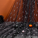 Polyester-Spitzenstoff mit Halloween-Motiv&nbsp;DIY-WH0699-75C-4