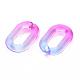 Two Tone Transparent Acrylic Linking Rings OACR-S036-006A-N08-2
