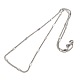 Brass Curb Chain Necklaces MAK-P004-01P-2