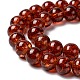 Spray Painted Crackle Glass Beads Strands CCG-Q001-8mm-16-3