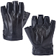 Halbfingerhandschuhe aus PU-Leder&nbsp;AJEW-CL0003-32-1