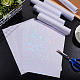 ARRICRAFT 20Sheets 5 Style OPP Plastic Transparent Holographic Lamination Sheets DIY-AR0002-19-5