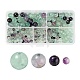 340Pcs 4 Style Natural Fluorite Beads G-LS0001-49-1