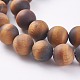 Natural Frosted Tiger Eye Round Bead Strands G-M064-12mm-02-3