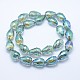 Electroplate Glass Beads Strands EGLA-E049-1-2