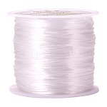 PandaHall 0.8mm White Elastic Stretch Polyester Threads Beading String Cord 60m Each for Bracelets Necklace Jewelry Making