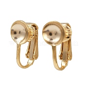 Латунные серьги с клипсами KK-P310-27A-G