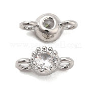 Подвески из латуни и прозрачного стекла KK-F860-75P-02