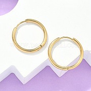 Серьги-кольца Huggie Hoop из нержавеющей стали 304 с ионным покрытием (IP) EJEW-F111A-20mm-G