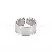 304 anillo de puño abierto de banda lisa de acero inoxidable para mujer RJEW-S405-180P
