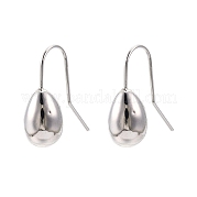 Ion Plating(IP) Brass Teardrop Dangle Earrings for Women EJEW-C047-01P