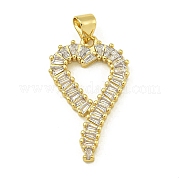 Подвески из кубического циркония с покрытием из латуни KK-U029-10G-01