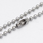 Ожерелья из шариковой цепи из нержавеющей стали 304 NJEW-A288F-06P
