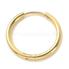 Orecchini a cerchio in acciaio chirurgico inossidabile 316l per ragazze e donne, oro, 12 gauge, 20~20.5x2mm, ago :0.9mm