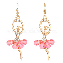 Болтающийся серьги сплава горный хрусталь&nbsp;FS-WG8CE25-01