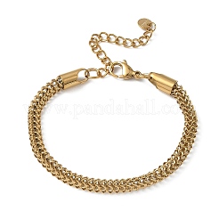304 Edelstahl-Kettenarmbänder für Damen&nbsp;SA-CBA4051-15G