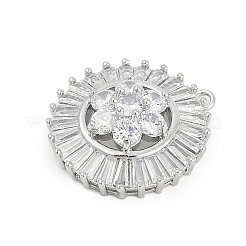 Кубический цирконий из латуни со стеклянными подвесками&nbsp;KK-Q026-15P